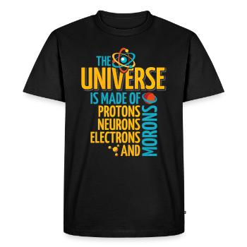 Science - T-shirt Premium bio Homme - noir - Devant - Nico (187cm)