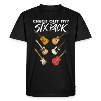 Guitare - T-shirt Premium bio Homme - noir - Devant - Nico (187cm)