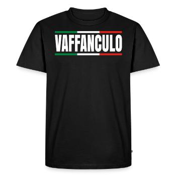 Italien - T-shirt Premium bio Homme - noir - Devant - Nico (187cm)