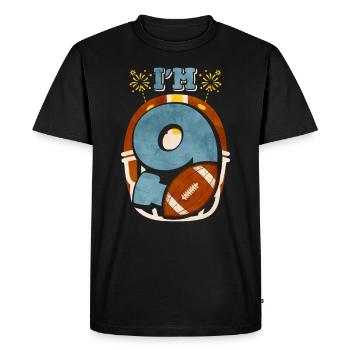 Football américain - T-shirt Premium bio Homme - noir - Devant - Nico (187cm)