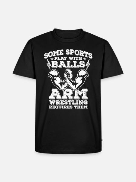Arm wrestling - Men's Premium Organic T-Shirt - black