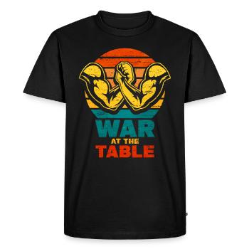 Arm wrestling - Men's Premium Organic T-Shirt - black - Front - Nico (187cm)