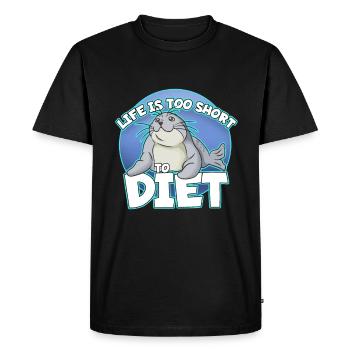 Humour - T-shirt Premium bio Homme - noir - Devant - Nico (187cm)
