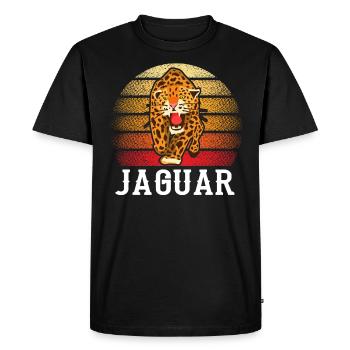 Jaguar - T-shirt Premium bio Homme - noir - Devant - Nico (187cm)
