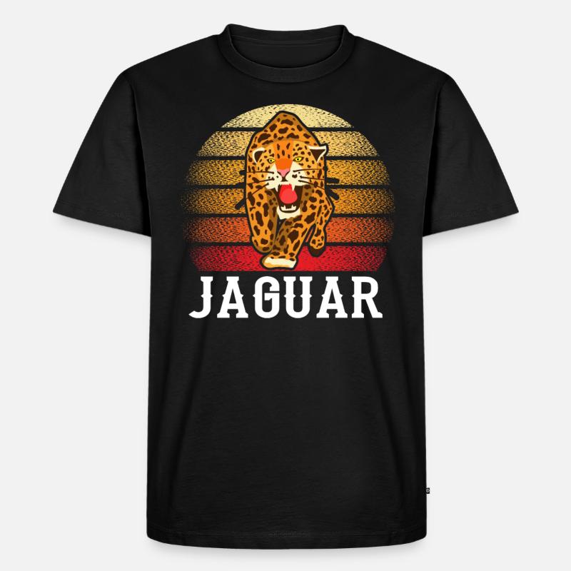 Jaguar - Männer Premium Bio T-Shirt - Schwarz