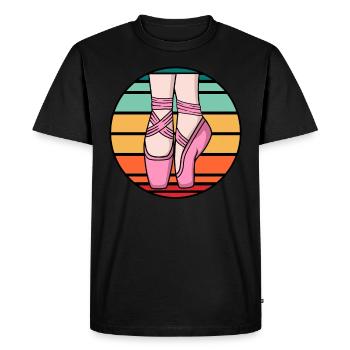 Chaussures à pointe de ballet - T-shirt Premium bio Homme - noir - Devant - Nico (187cm)