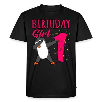 1er anniversaire - T-shirt Premium bio Homme - noir - Devant - Nico (187cm)