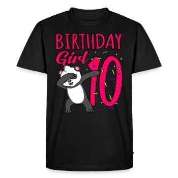 10e anniversaire - T-shirt Premium bio Homme - noir - Devant - Nico (187cm)