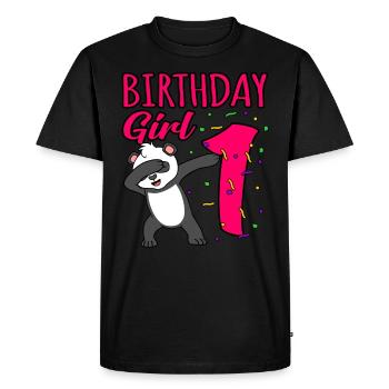 1er anniversaire - T-shirt Premium bio Homme - noir - Devant - Nico (187cm)