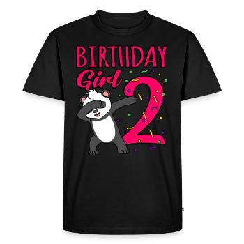 2ème anniversaire - T-shirt Premium bio Homme - noir - Devant - Nico (187cm)