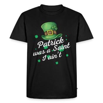 Saint-Patrick - T-shirt Premium bio Homme - noir - Devant - Nico (187cm)