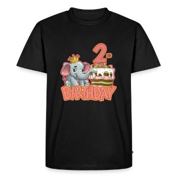 Birthday 2 - Men's Premium Organic T-Shirt - black - Front - Nico (187cm)