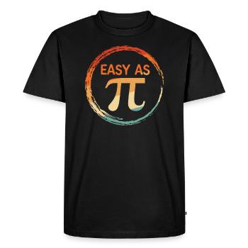 Mathematics - Men's Premium Organic T-Shirt - black - Front - Nico (187cm)