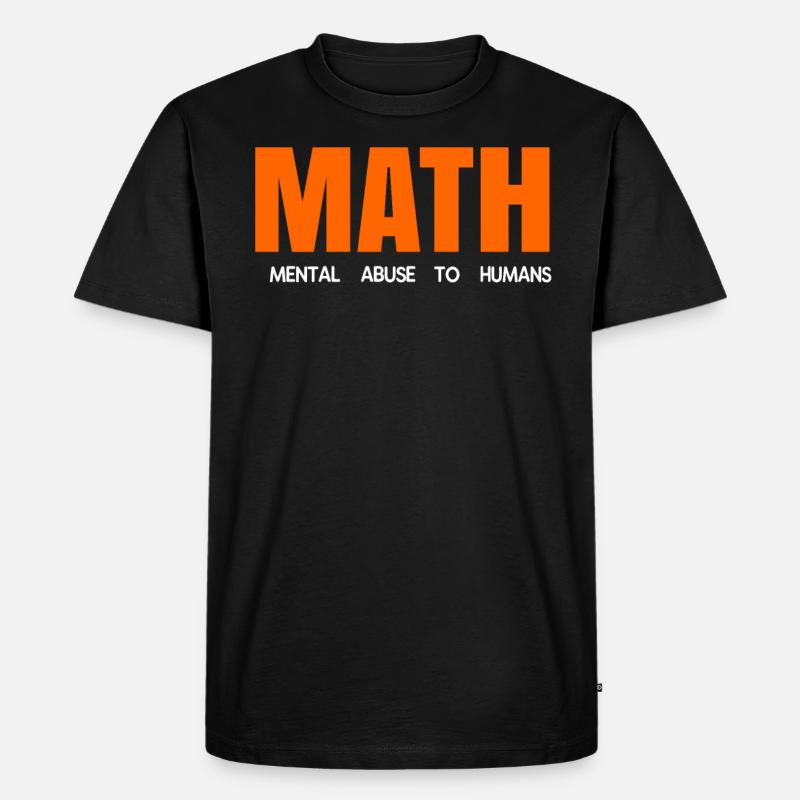 Mathematik - Männer Premium Bio T-Shirt - Schwarz