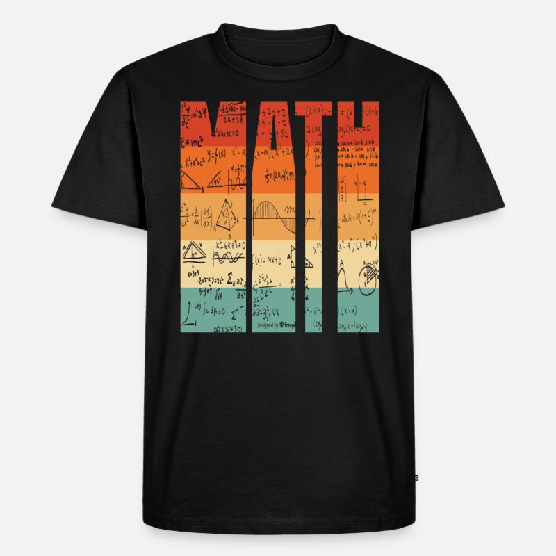 Mathematik - Männer Premium Bio T-Shirt - Schwarz