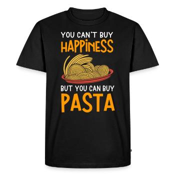 Pâtes alimentaires - T-shirt Premium bio Homme - noir - Devant - Nico (187cm)