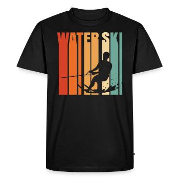Ski nautique - T-shirt Premium bio Homme - noir - Devant - Nico (187cm)