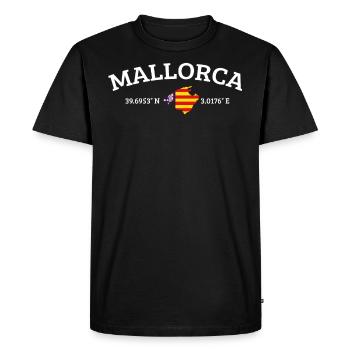 Mallorca proud flags gift - Men's Premium Organic T-Shirt - black - Front - Nico (187cm)