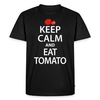 Cadeau de tomates pour les agriculteurs végétariens - T-shirt Premium bio Homme - noir - Devant - Nico (187cm)