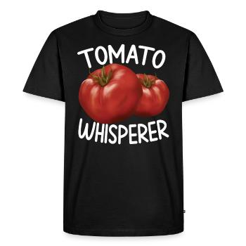 Cadeau Tomato Whisperer - T-shirt Premium bio Homme - noir - Devant - Nico (187cm)