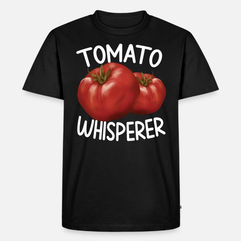 Tomatenflüsterer Geschenk - Männer Premium Bio T-Shirt - Schwarz