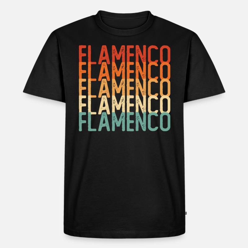 Spanisch Flamenco Tänzer Geschenk - Männer Premium Bio T-Shirt - Schwarz