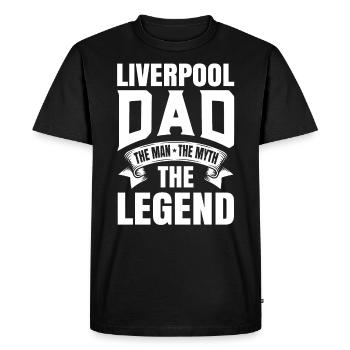 Cadeau du père de Liverpool - T-shirt Premium bio Homme - noir - Devant - Nico (187cm)