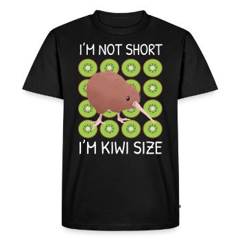 Kiwi Bird Kiwi Size Gift - Men's Premium Organic T-Shirt - black - Front - Nico (187cm)