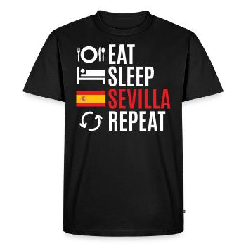 Pride Sevilla Tours Gift - Men's Premium Organic T-Shirt - black - Front - Nico (187cm)