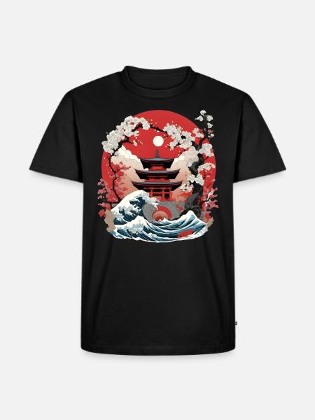 Japanese torii - Men's Premium Organic T-Shirt - black