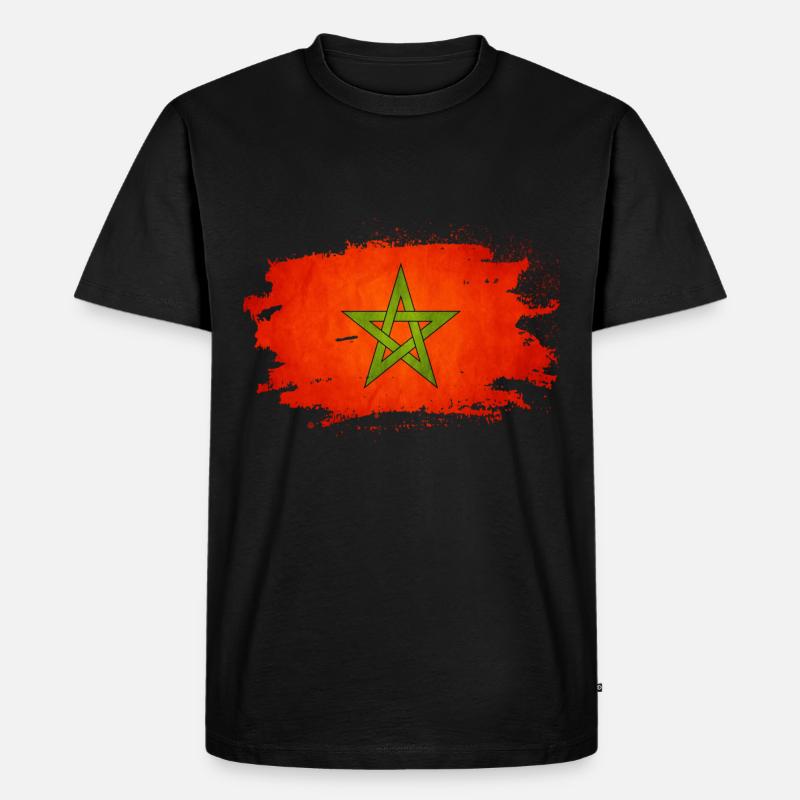 Marokko - Männer Premium Bio T-Shirt - Schwarz
