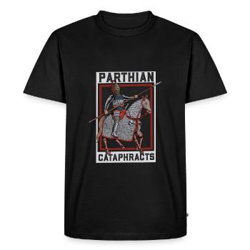 Lancer - Parthian Cataphract - Rider - Men's Premium Organic T-Shirt - black - Front - Nico (187cm)