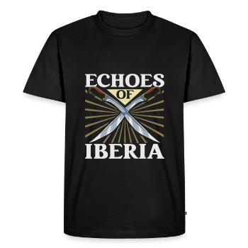 Échos de l’Ibérie - Falcata - T-shirt Premium bio Homme - noir - Devant - Nico (187cm)