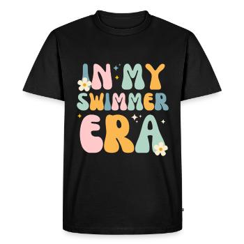 In My Swimmer Era - Swim Swimmers Swimming Pool - Men's Premium Organic T-Shirt - black - Front - Nico (187cm)