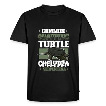 Tortue serpentine - T-shirt Premium bio Homme - noir - Devant - Nico (187cm)