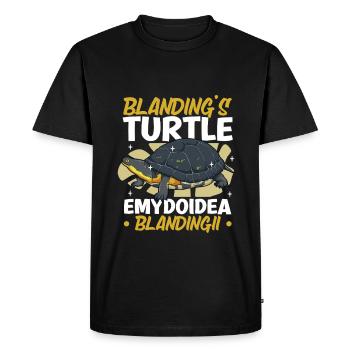 Terrapin - Men's Premium Organic T-Shirt - black - Front - Nico (187cm)