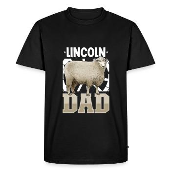 Lincoln Mouton Papa - T-shirt Premium bio Homme - noir - Devant - Nico (187cm)