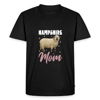 Maman mouton Hampshire - T-shirt Premium bio Homme - noir - Devant - Nico (187cm)