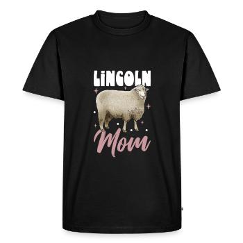 Maman mouton Lincoln - T-shirt Premium bio Homme - noir - Devant - Nico (187cm)