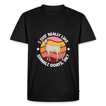 J’adore mes chevaux de gala - T-shirt Premium bio Homme - noir - Devant - Nico (187cm)