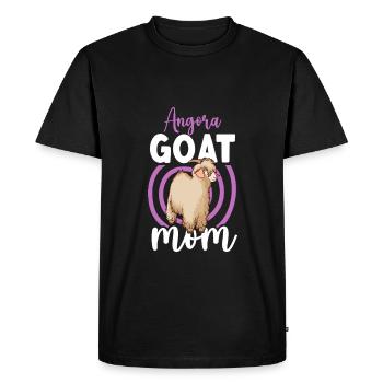 Mom of an Angora goat - Men's Premium Organic T-Shirt - black - Front - Nico (187cm)