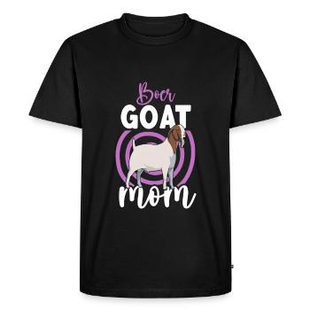 Mom of a Boer goat - Men's Premium Organic T-Shirt - black - Front - Nico (187cm)