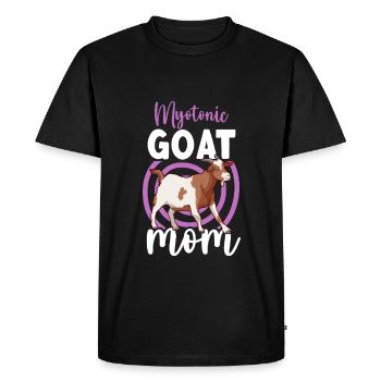 Mom of a Myotonic Goat - Men's Premium Organic T-Shirt - black - Front - Nico (187cm)