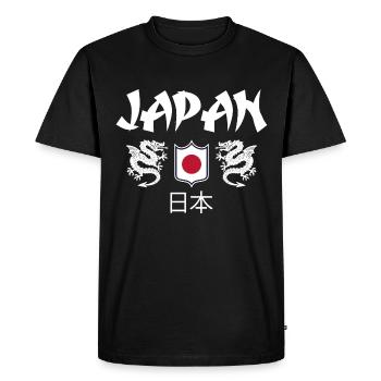 Japon - T-shirt Premium bio Homme - noir - Devant - Nico (187cm)