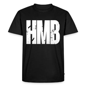 HMB Hold my beer citation fun beer saying funny - T-shirt Premium bio Homme - noir - Devant - Nico (187cm)