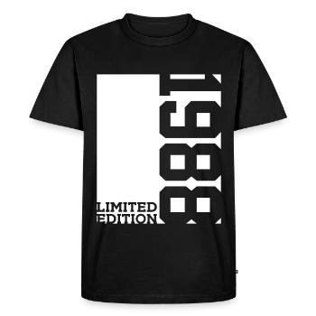 38TH BIRTHDAY LIMITED EDITION 1988 - Men's Premium Organic T-Shirt - black - Front - Nico (187cm)