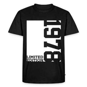 48E ANNIVERSAIRE ÉDITION LIMITÉE 1978 - T-shirt Premium bio Homme - noir - Devant - Nico (187cm)