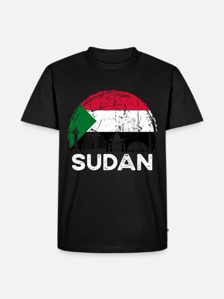 Sudan Africa Gift Idea - Men's Premium Organic T-Shirt - black