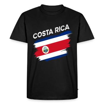 Costa Rica - T-shirt Premium bio Homme - noir - Devant - Nico (187cm)