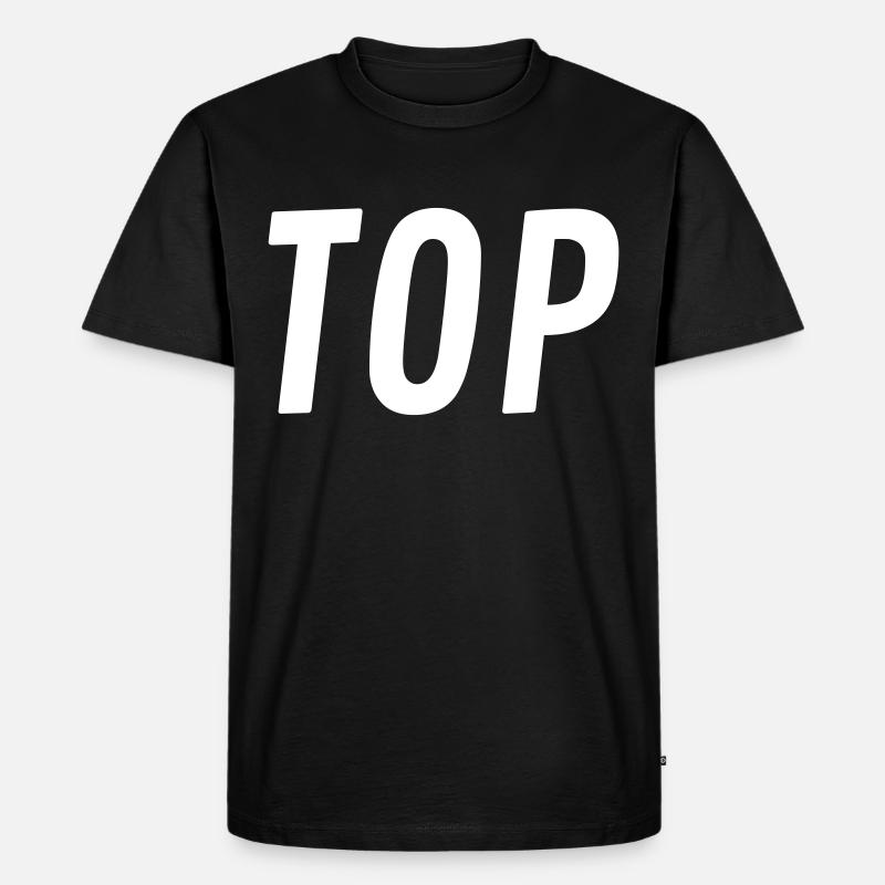 Top oder Bottom - Männer Premium Bio T-Shirt - Schwarz